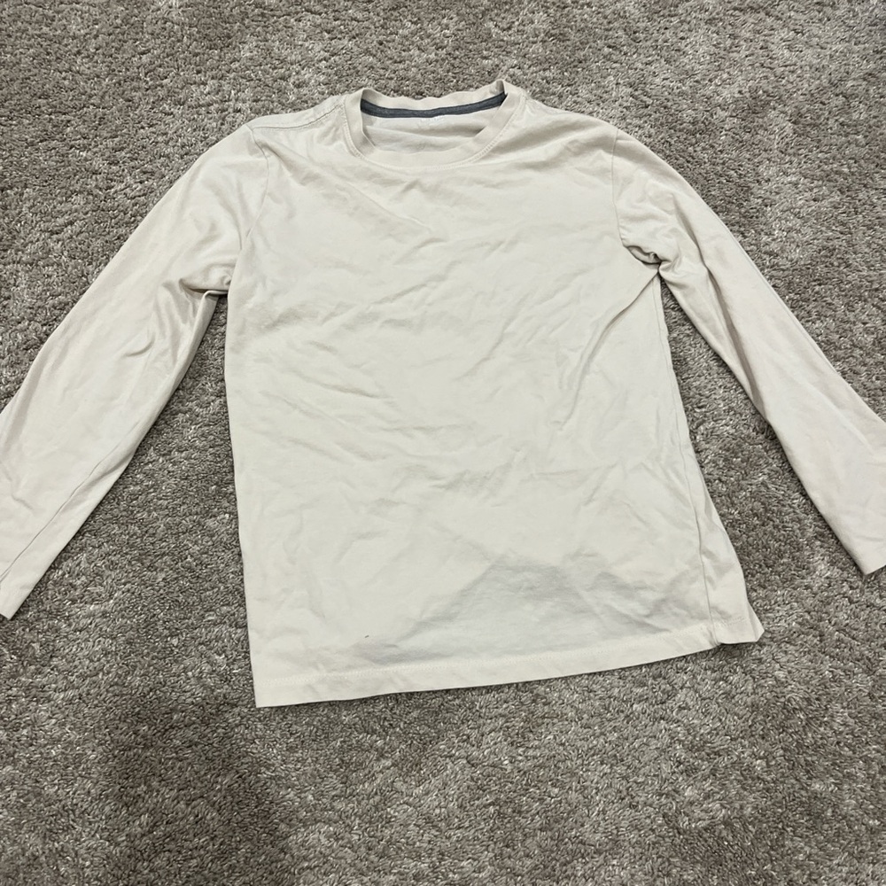 Old Navy Beige Long Sleeve Tee